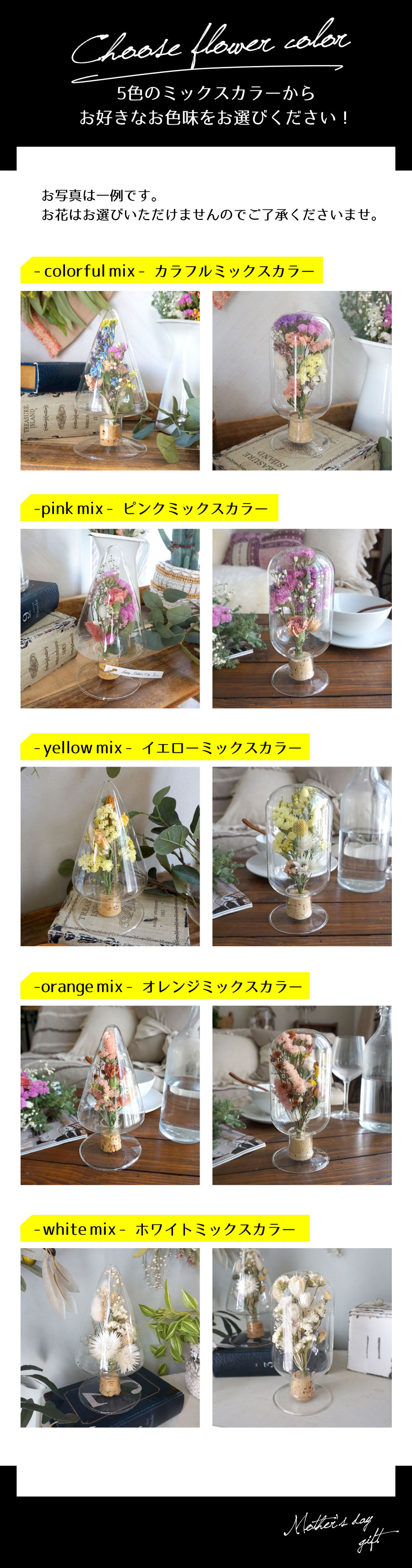 5色のカラーリングからお好きなカラーのボトルをお選びいただけます