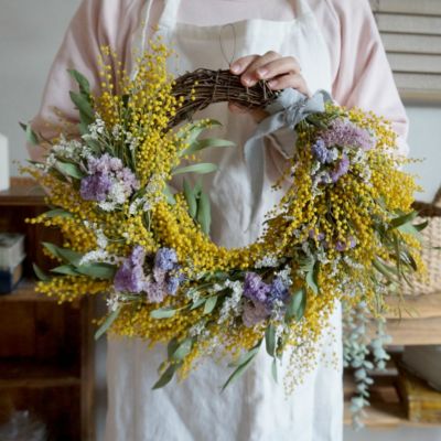 ミモザたっぷり⋆︎*ドライフラワー春リース ミモザたっぷり⋆︎*ドライフラワー春リース