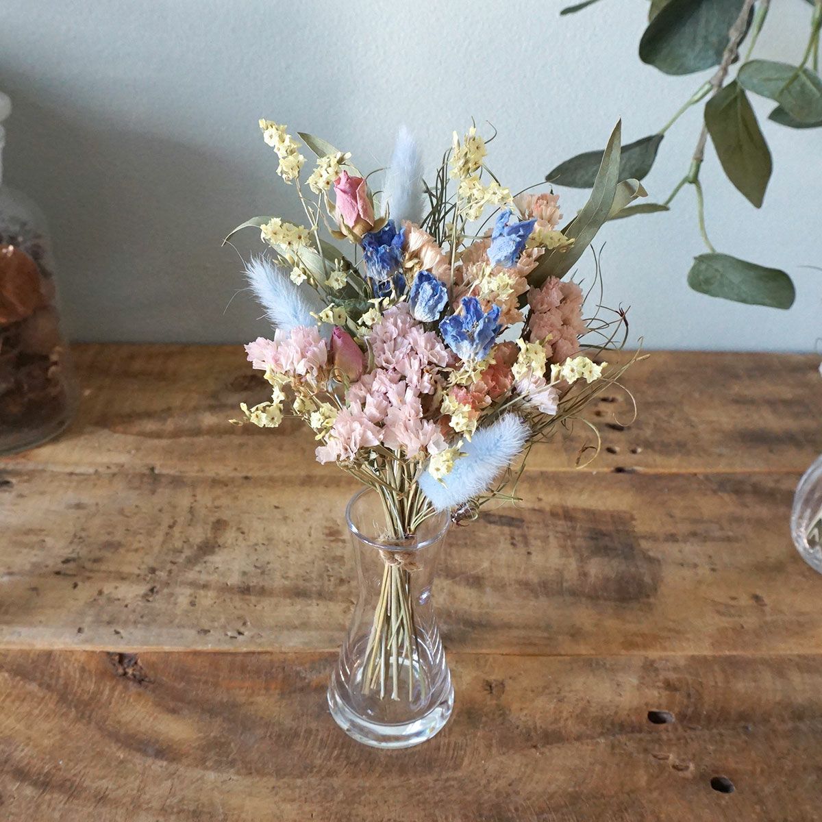ドライフラワーフラワー ブーケ Bouquet séché bleu ciel ドライ